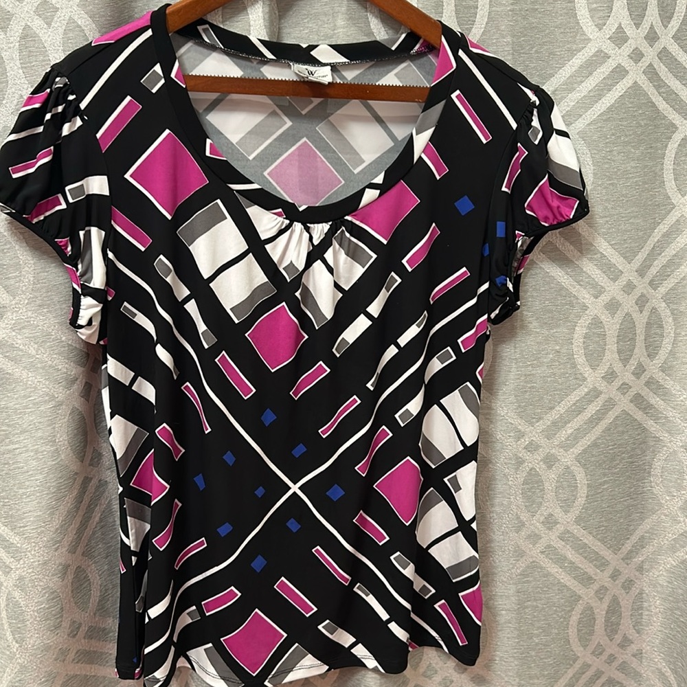 Worthington Women Multicolor Shirt Size XL Stretch